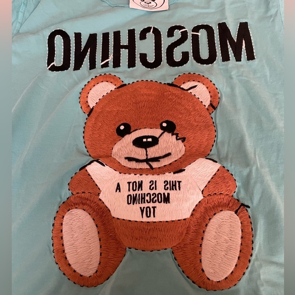 Moschino oversized teddy bear embroidered T shirt - Picture 4 of 6
